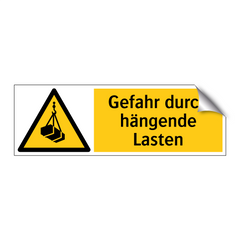 Gefahr durch hängende Lasten