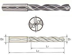 DGE433020F 7.938(5/16) x 8 x 53 x 91 CARBIDE DREAM DRILL FOR ALUMINUM W/ COOLANT (5XD)