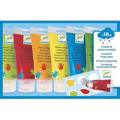 DJECO vingerverf 6 x 75ml 18 mnd+