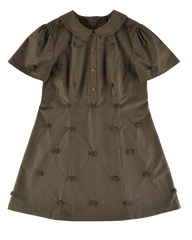 Rosette Check Mini Dress - Ivy Check