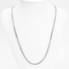 Chaîne - Or 10K blanc franco solides ronds 3.5mm - CHG242