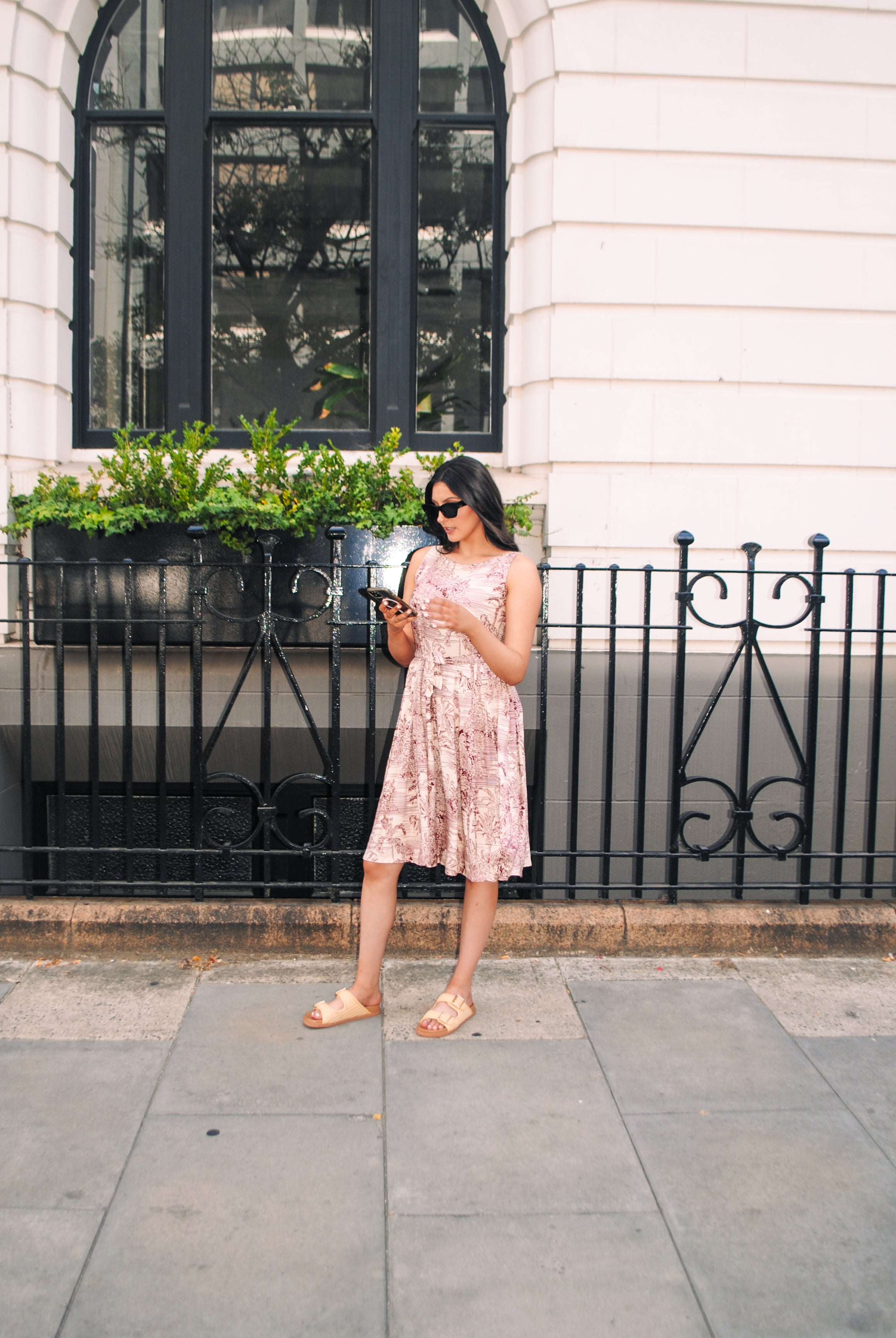 Isabella Dress - Tiger Print Jewel Red
