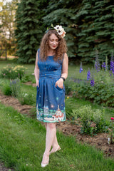 Happily Ever After Tie Wrap Dress - Kay Pop Art Studio