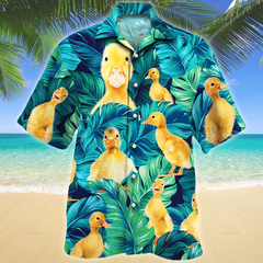 Duckling Lovers Hawaiian Shirt, Men Hawaiian Shirts - Casual Button Down Short Sleeve Shirt HO2500