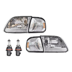 Par De Faros Ford Lobo F-150 Expedition 1997 1998 A 2003 Derecho