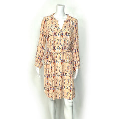 Dolan Left Coast Collection | Anthropologie Midi Dress Roll Tab Sleeve | Color: Pink | Size: Small | Pre-Owned - | Buy at Parsimony Shoppes