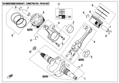 CONNECTING ROD ASSY REPL BY 0800-042000-00021 MARK 2