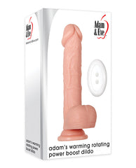Adam & Eve Adam's Warming Rotating Power Boost Dildo - Light