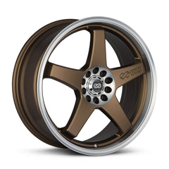 Enkei EV5 17x7 4x100/114.3 45mm Offset 72.6 Bore Diameter Matte Bronze w/ Machined Lip Wheel - 446-770-0145ZP