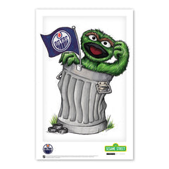 Edmonton Oilers Oscar The Grouch 11x17 Poster Print