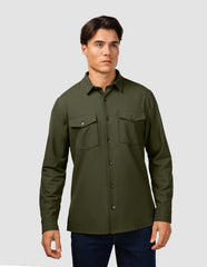 Essential Overshirt Clover Green