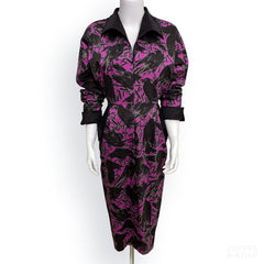 'Kyōsai Crows' Vandra Dress in Cotton - Final Sale