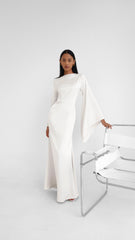 Tulip Dress in White