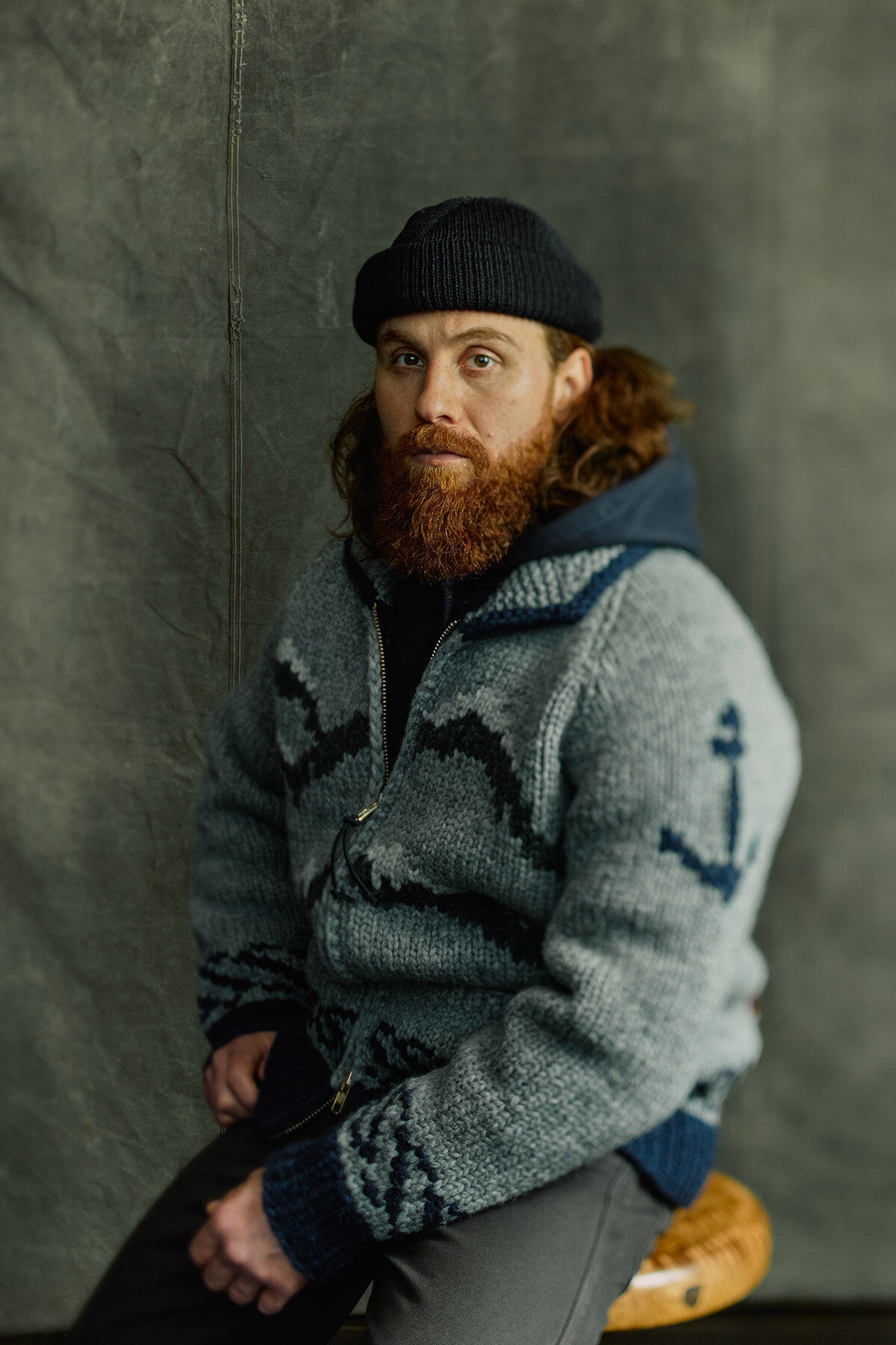 HANDMADE FULL-ZIP SWEATER