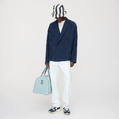 Kith Monogram Suede Duffle Bag - Mist