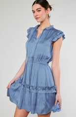 Carla Perriwinkle Blue Current Air Mini Dress