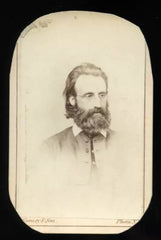 Rare CDV Spiritualist & Clairvoyant ANDREW JACKSON DAVIS by Gurney Photo