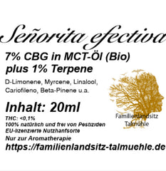 Señorita efectiva - 7% CBG in MCT-Öl (Bio) plus Terpene