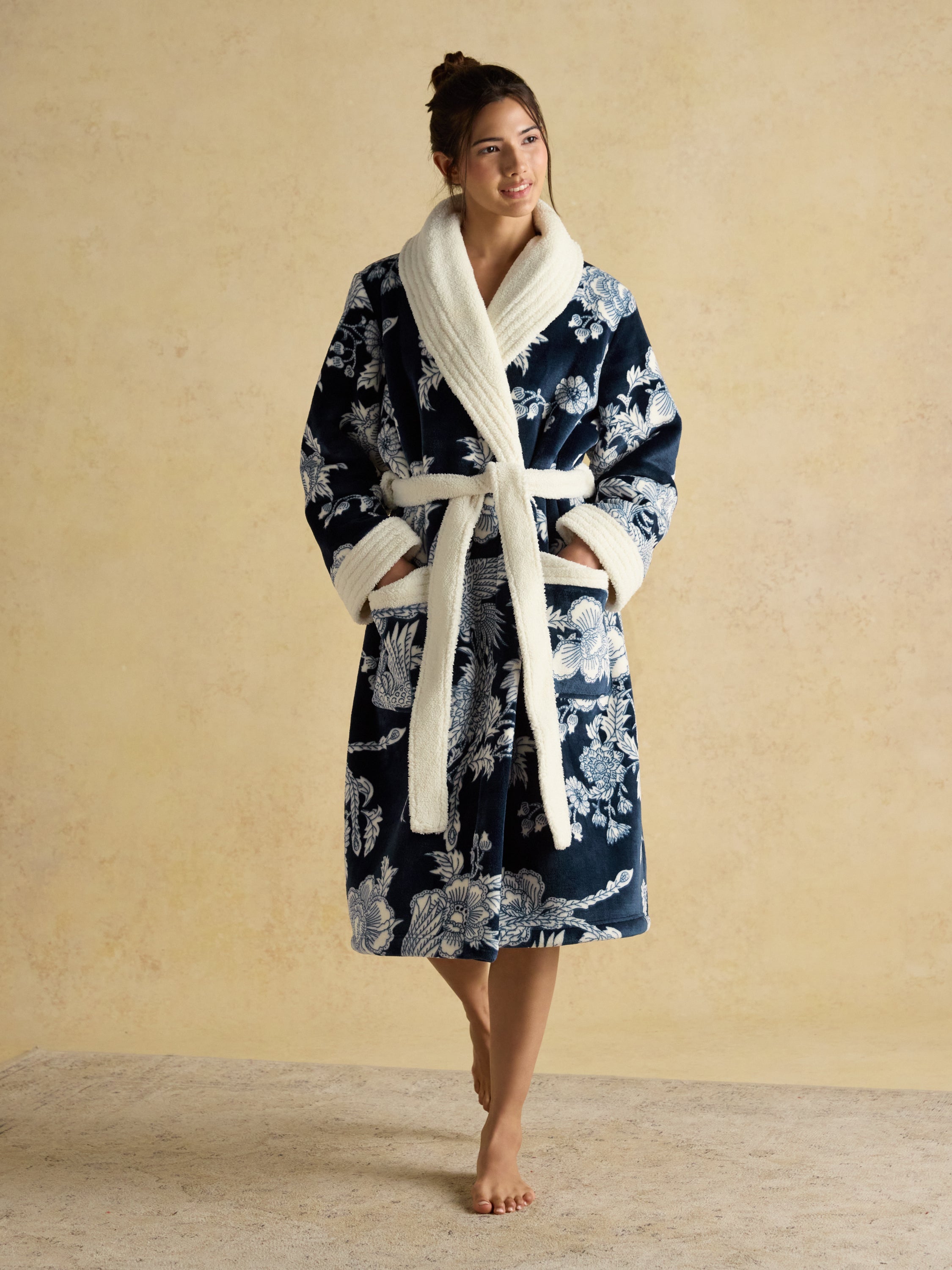 Joules Matilda Fleece Lined Dressing Gown