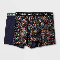 Pair of Thieves Men's Super Soft Boxer Briefs 2pk - Black L