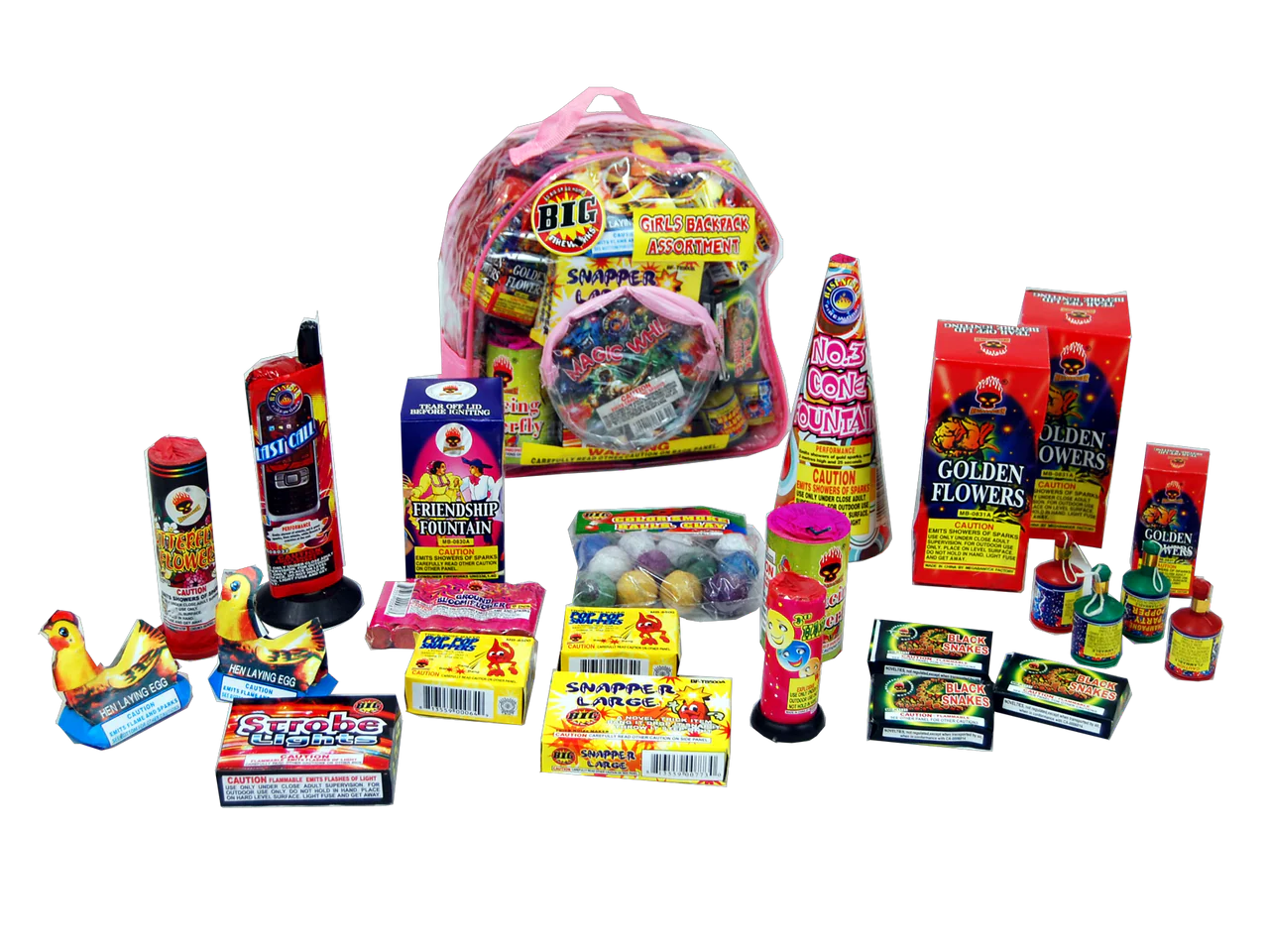 Big Fireworks Girls Backpack Assortment