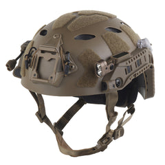 WOSPORT SF Tactical Helmet with Modular ARC Rail Set (HL-40) - DE