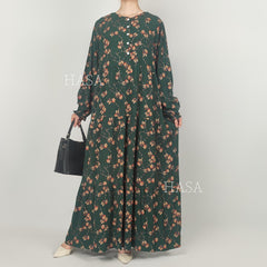 HASA SERIES Summer rayon dress front button design HS0620