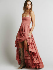Boho Chic Long Backless Maxi Dress - Top Boho