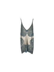 stella mccartney lace shimmer slip dress