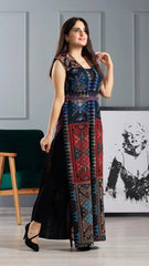 Abaya of Hope - Embroidered Palestinian style Sleeveless Abaya/Kaftan - JPK Traditions