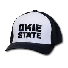 The Okie Brand Okie State Black & White Performance Snapback Hat