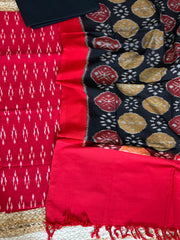 Double Ikat Cotton Dress Material