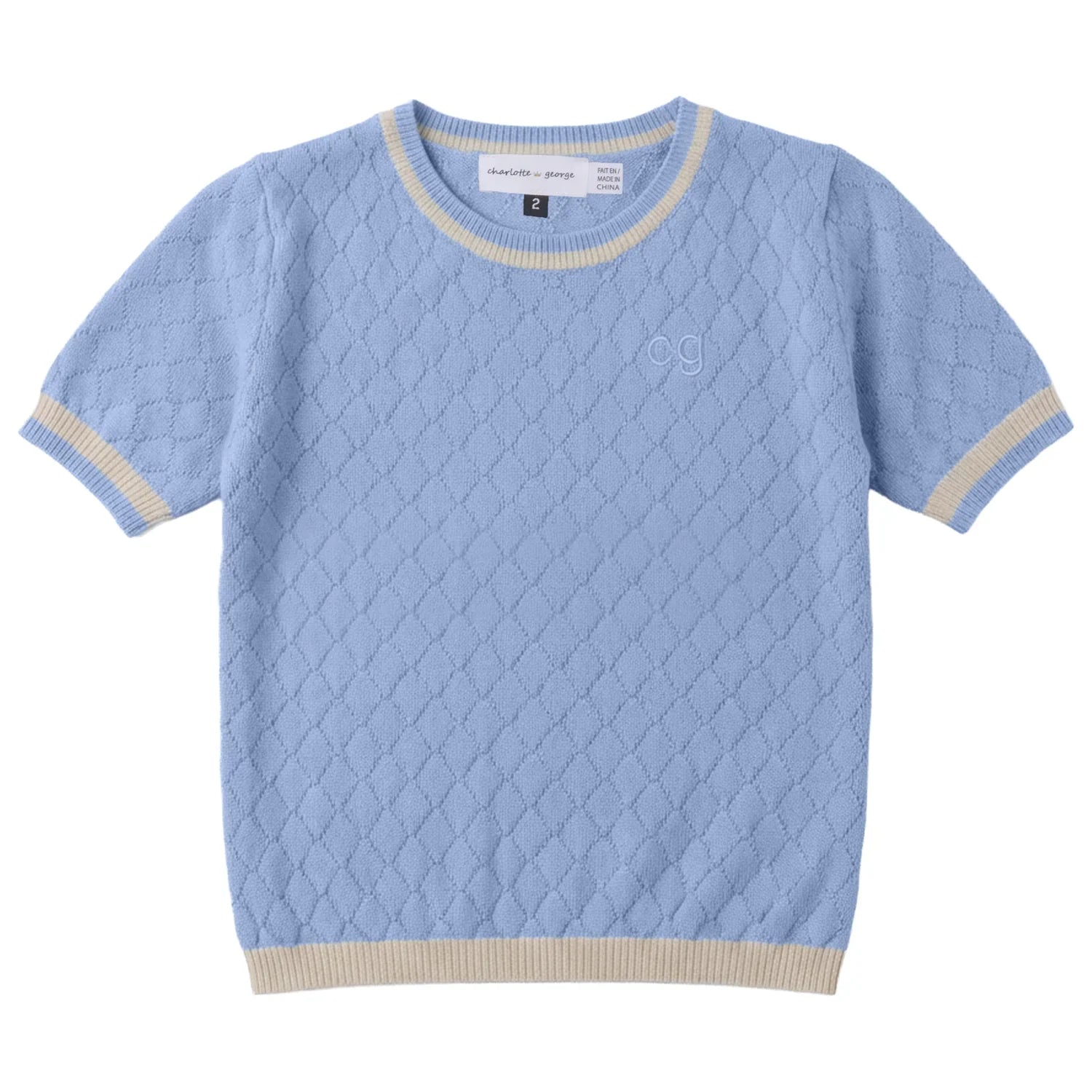 Charlotte & George Boys Knit Sweater - Blue