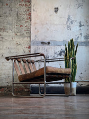 Stendig Leather & Chrome Lounge Chair