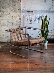 Stendig Leather & Chrome Lounge Chair