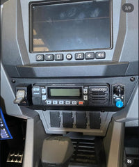 Polaris SFM Polaris Pro/25 single deck mount by StayFlush Motorsports, shown installed on a Polaris vehicle.