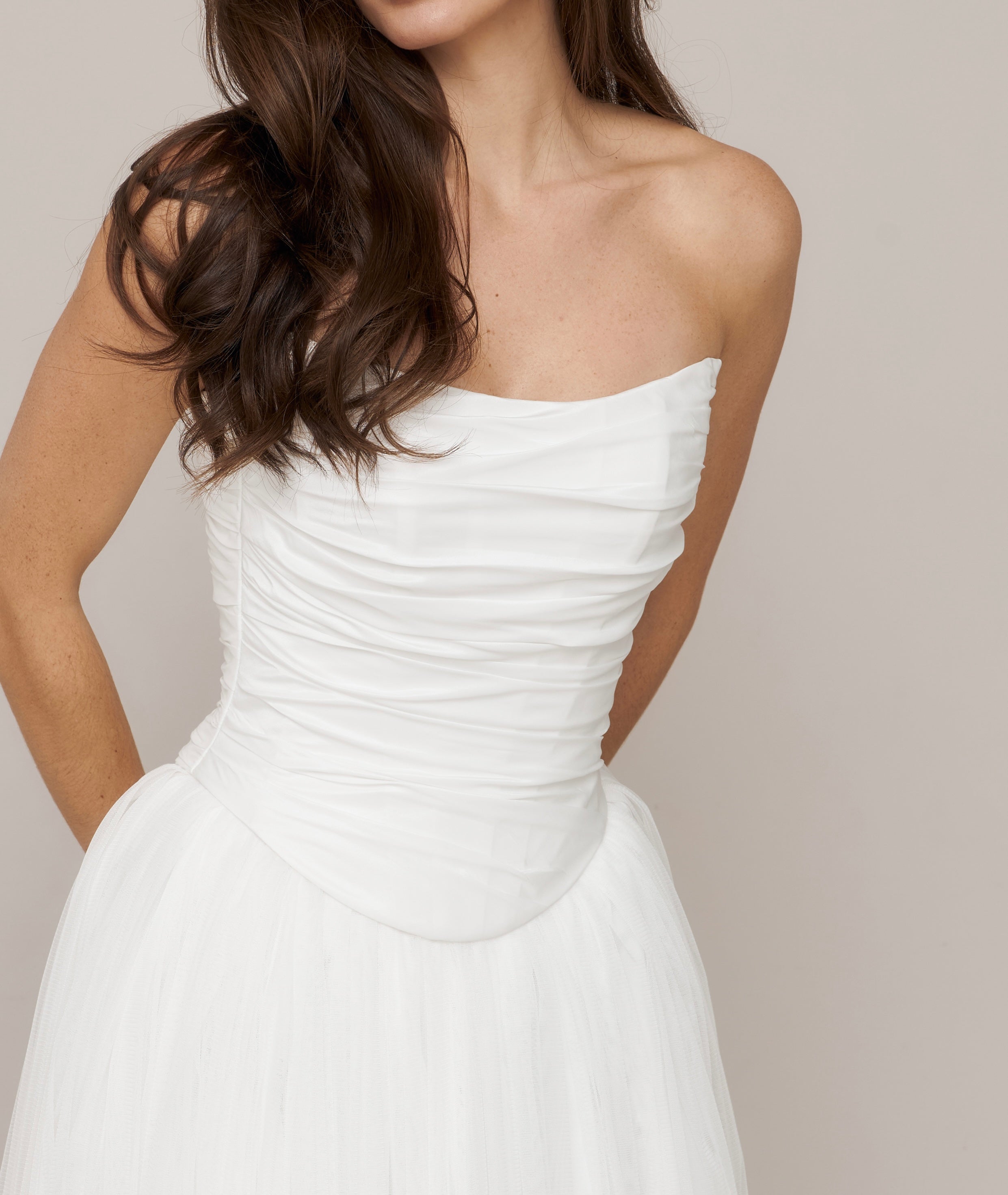 Wedding Corset, Basque Waist Bridal Corset, Colette Corset