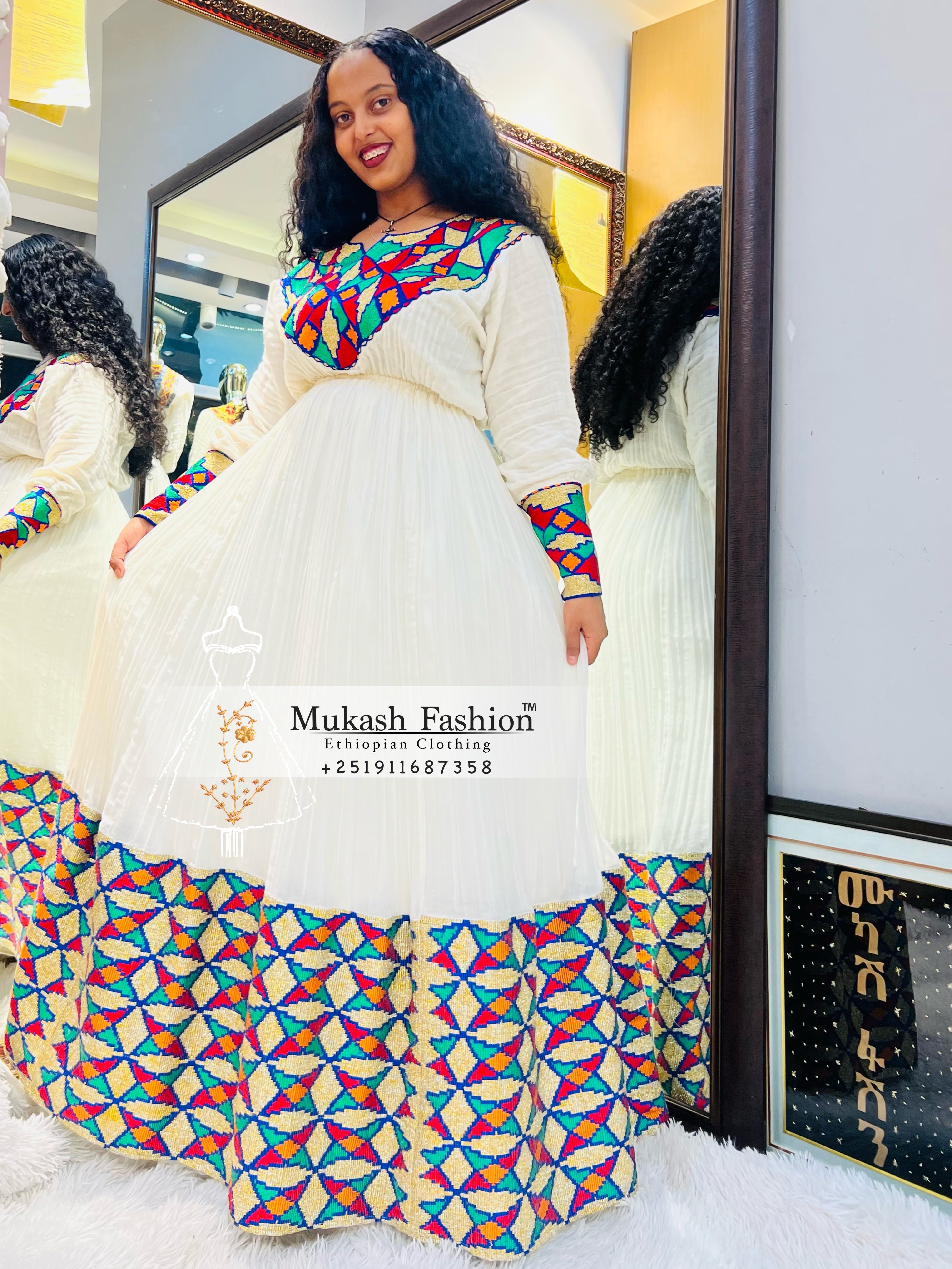 Kunjena Ethiopian Dress 2023