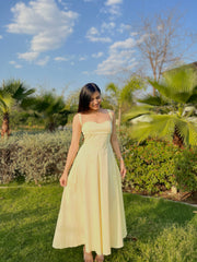 Glow Butter Yellow Dress