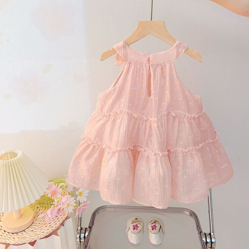 Halter neck bow summer dress