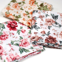 Tissu cotonnade ROSEWOOD, motif britannique fleuri, nombreuses couleurs - OEKO-TEX STANDARD 100