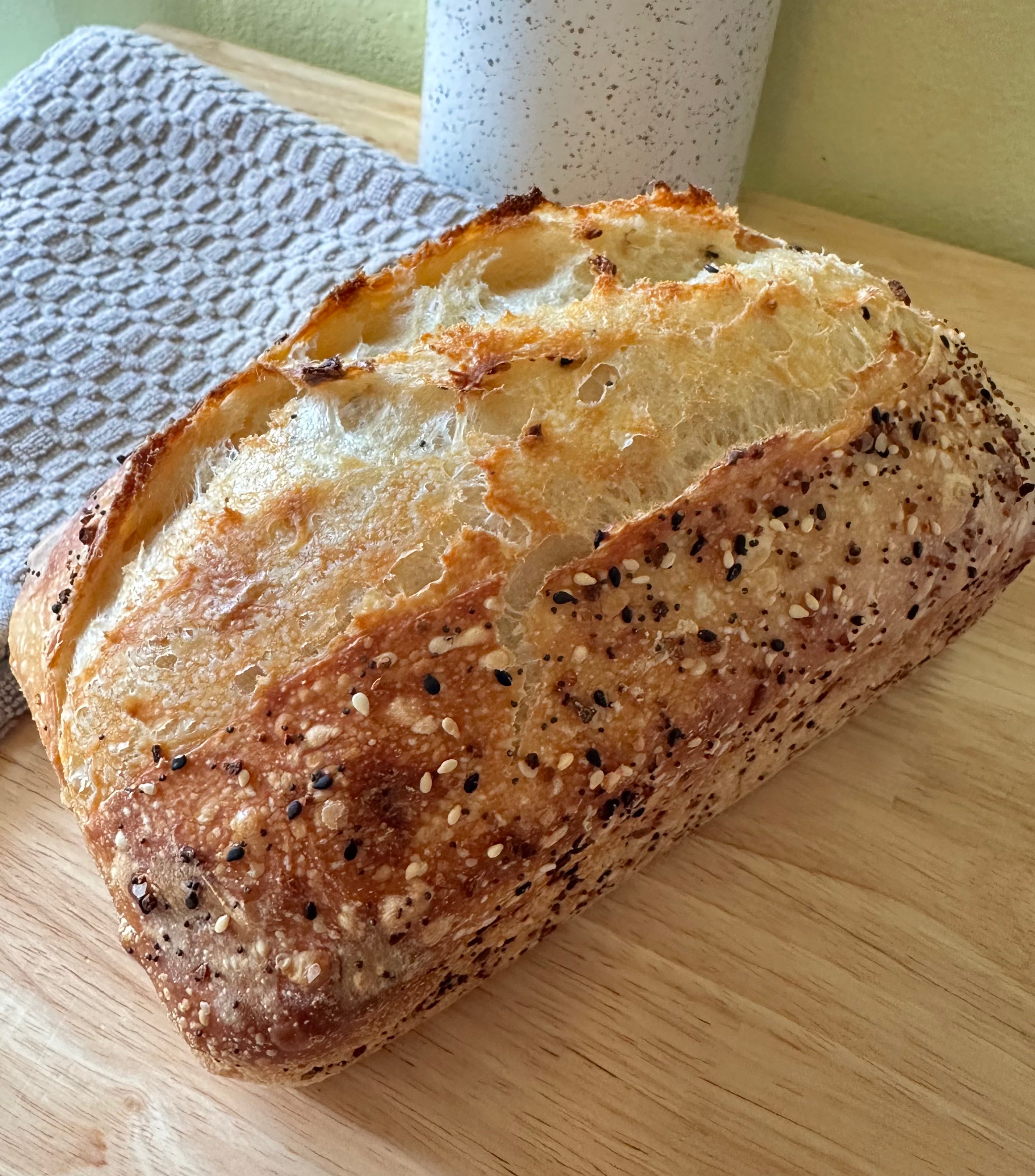 Sourdough Everything Loaf