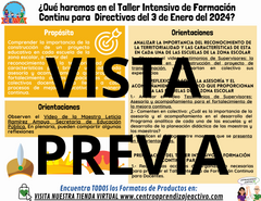 Infografías ¿Qué haremos en el TALLER INTENSIVO? Enero 2024