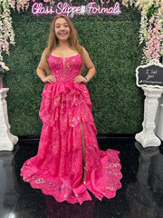The Jovani 38144 prom dress is a true showstopper and a perfect choice for those looking to make a statement at a formal event. This gown belongs to the formal collection and is designed to capture attention and create a memorable look. The dress is crafted from delicate and ethereal tulle material, which gives it a light and airy quality while maintaining a sense of sophistication.