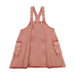 K205 KIN KIN DENIM JUMPER W/ CARGO POCKETS