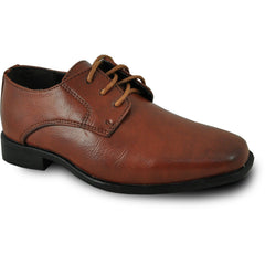 BRAVO Boy Dress Shoe KING-1KID Oxford Shoe Brown