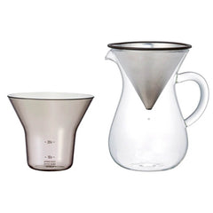Coffee Carafe Set 2 Cups by Kinto
