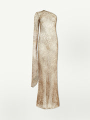 PRE ORDER - One Shoulder Leopard Print Maxi Dress