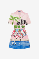 Brigitte Mini Dress - Riviera Print Dress Mini
