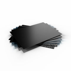MissKraft - 6 Plaques Plexiglass PMMA Acrylique - Tons Noir - 30 x 40 cm